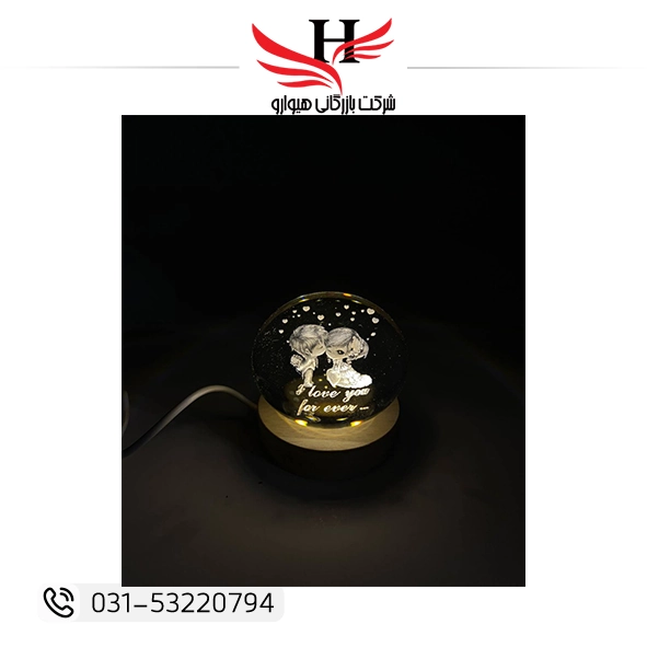 چراغ خواب طرح گرد مدل P-35 با نور ملایم و طراحی مدرن دکوراتیو، مناسب اتاق خواب، میز کار و ایجاد فضایی آرامشبخش